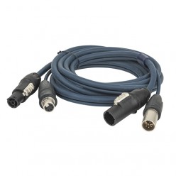 DAP FP16150 FP-16 Hybrid Cable - powerCON TRUE1 & 5-pin XLR IP - DMX / Power